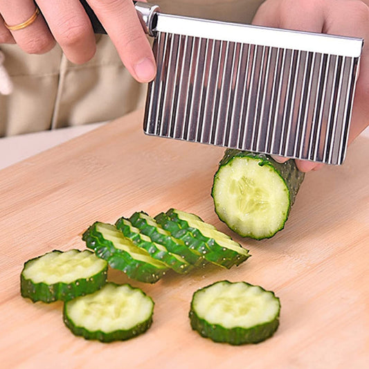 Stainless Steel Crinkle Cutter Knife for Salad - main product shot