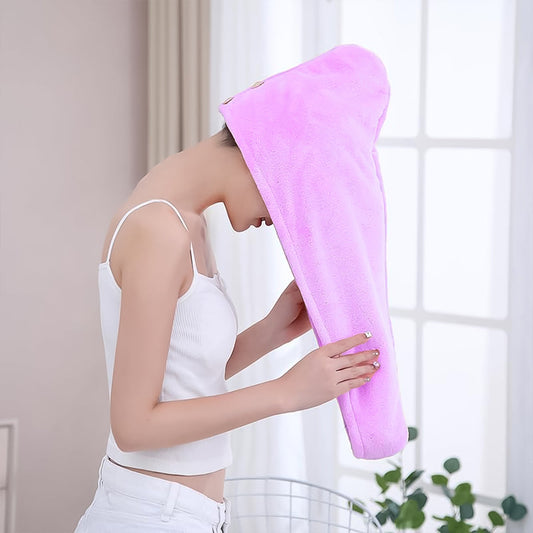 Quick Turban Hair-Drying Absorbent Microfiber Towel - main product shot