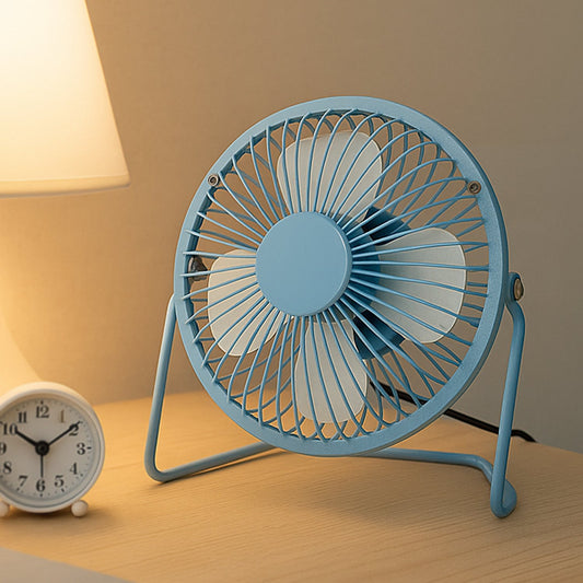 Big USB Table Desk Personal Metal Electronic Fan, For Office, School Use (1 Pc)