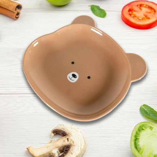 Durable Food Serving Plate, Bear Shaped Plate Cartoon Snack Plates (1 Pc)