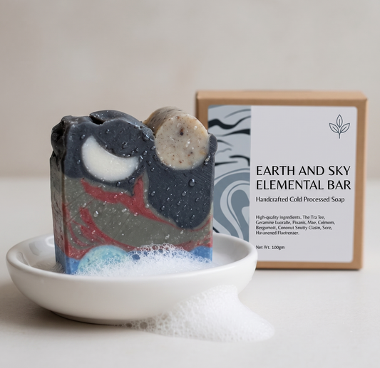 Earth & Sky Elemental Bar | Handmade Cold Process Soap